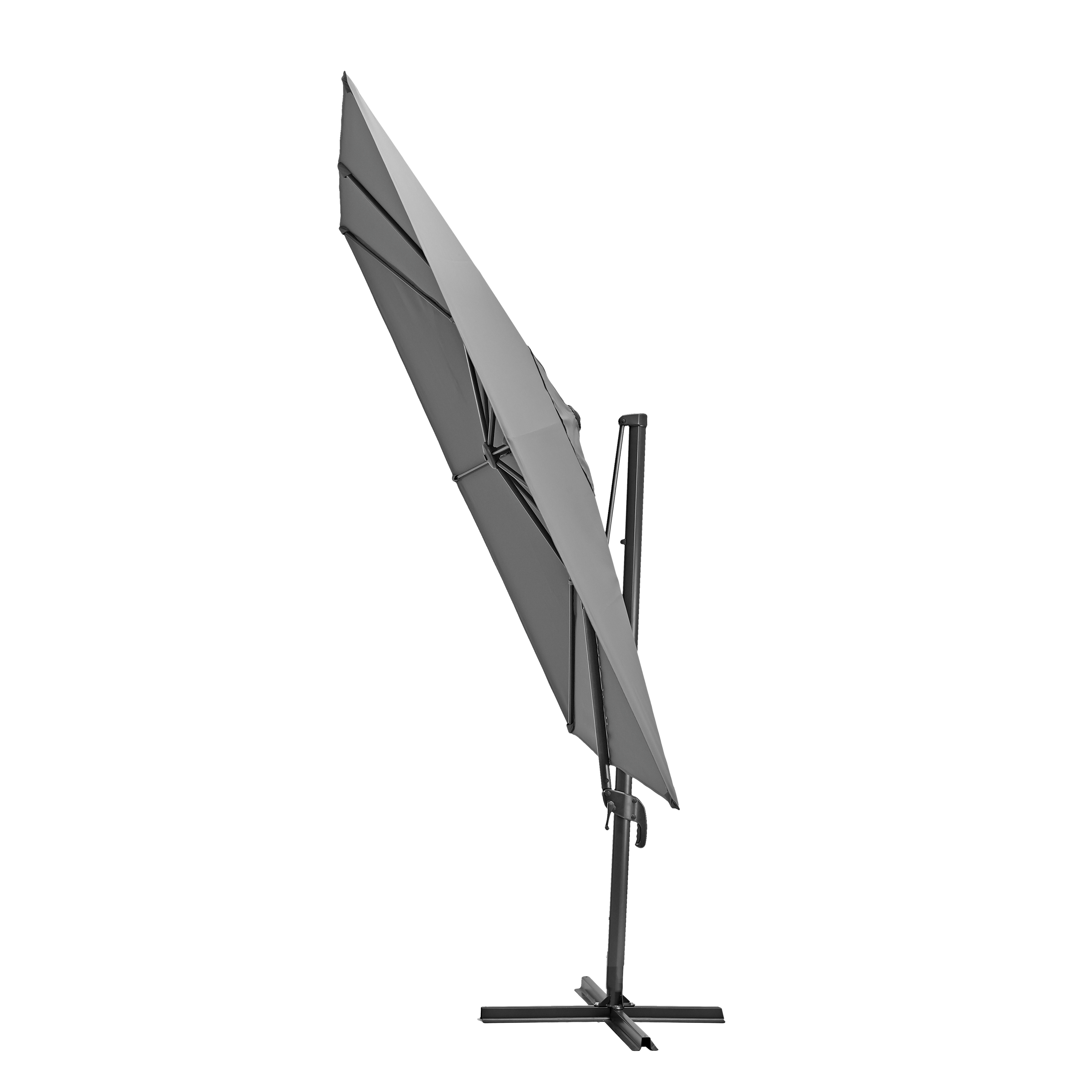 NATERIAL Зонт с боковой стойкой Aura 286x286 серый с поворотным механизмом 82232809 STLM-0022477 - Вид №4