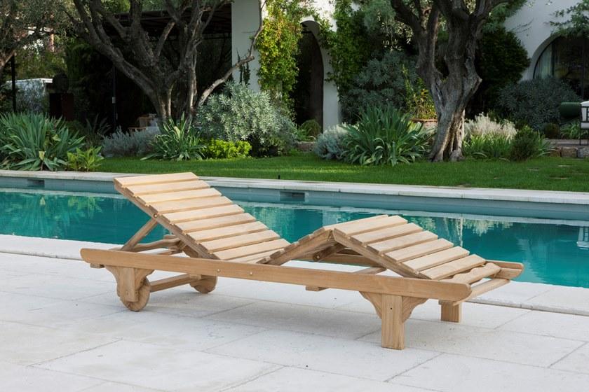 Unopiù Садовая кушетка из тика на колесиках Chelsea Henlett - Вид №3