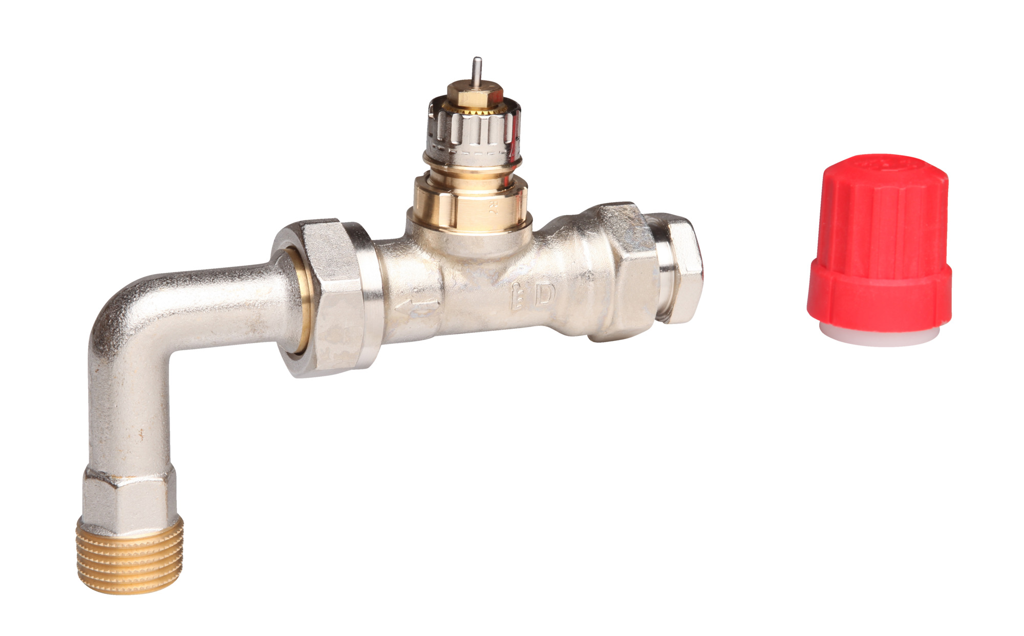 Danfoss Гарнитура RTR-K для двухтрубной насосной системы отопления Соединит. трубка для RTD-K l=950 мм 013G3377  - Вид №1