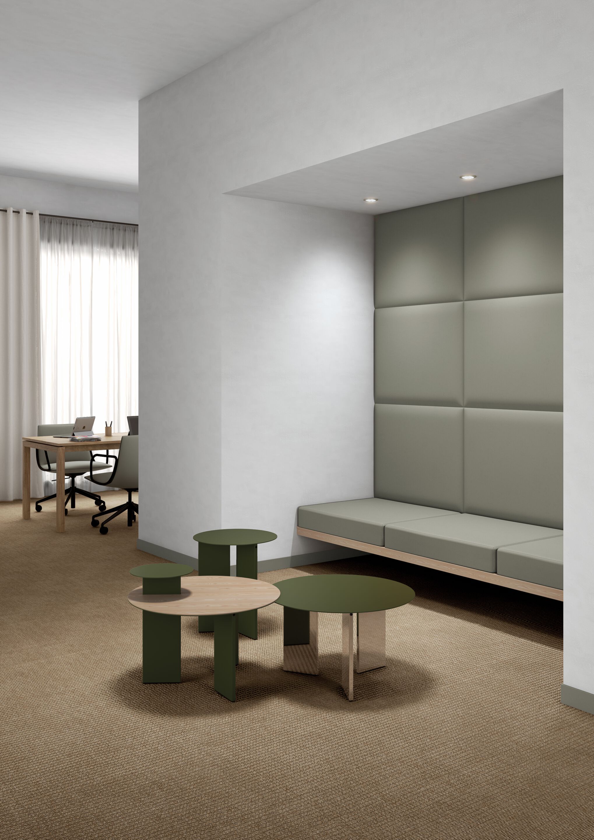 Круглый алюминиевый журнальный столик Systemtronic Croma ARCH-00124439 - Вид №1