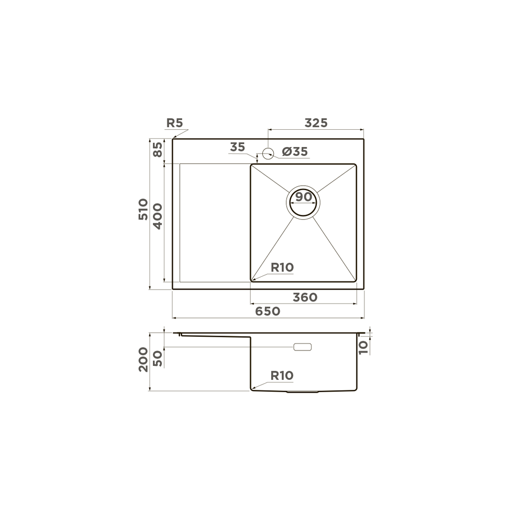 Кухонная мойка Akisame 65 IN-L OMOIKIRI 4973058 - Вид №4