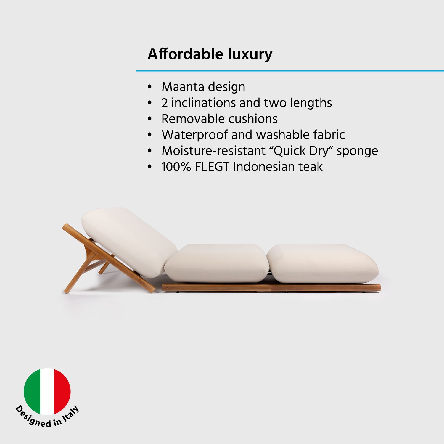 Садовая кровать из тикового дерева Maanta TUGA ARCH-00010808