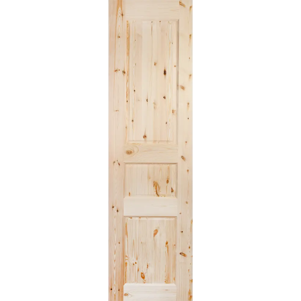 Дверь межкомнатная глухая, 3 филёнки, 60x200 см, массив сосны, цвет бежевый 82214346 STLM-2114593 Santreyd 
