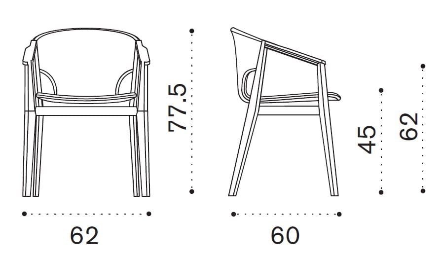 Синтетическая ткань сад стул с подлокотниками Ethimo Knit ARCH-00090954 - Вид №16