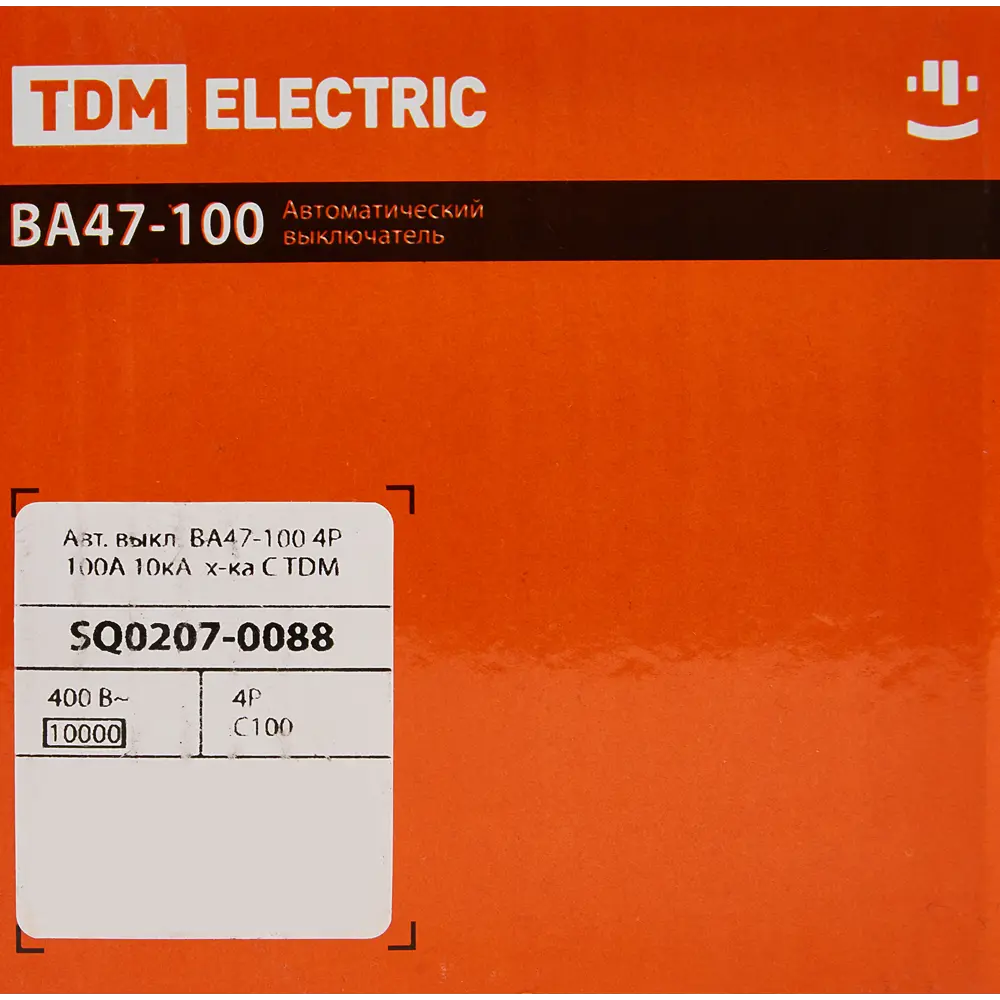 Автоматический выключатель TDM Electric ВА47-100 4P для защиты электросети 84399535 STLM-0049308 - Вид №5