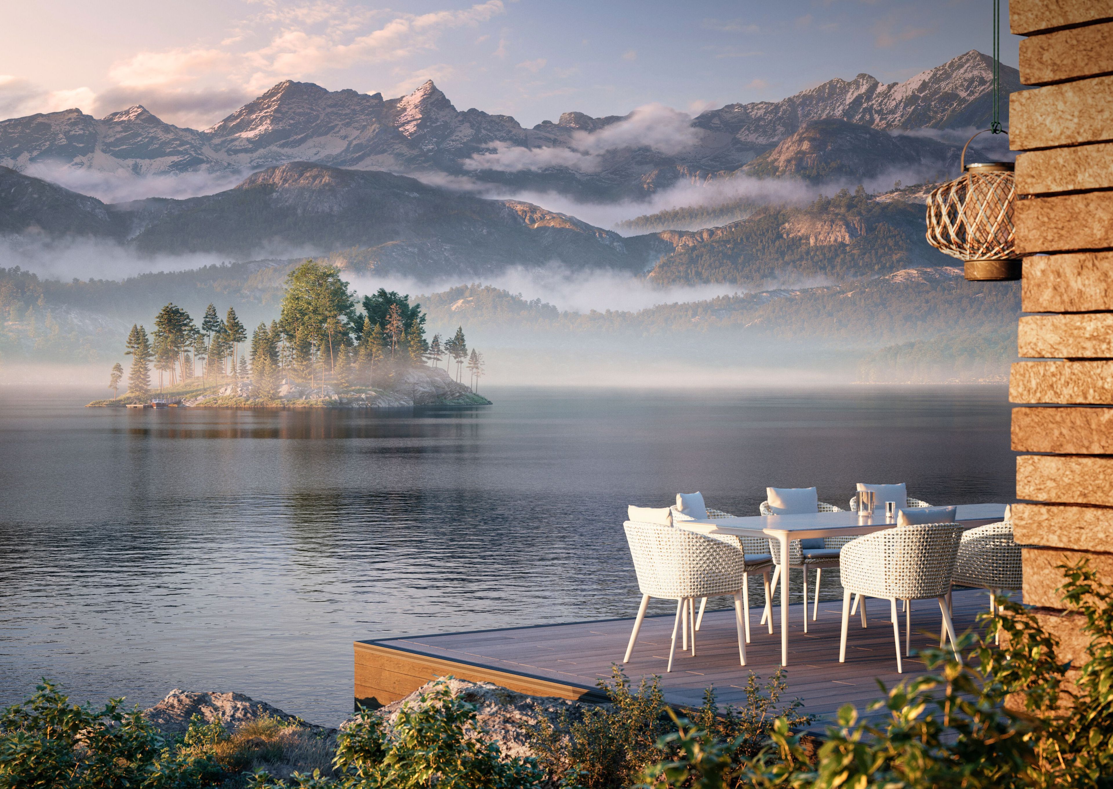 Прямоугольный садовый стол с верхней частью HPL DEDON BELLMONDE ARCH-00152107 - Вид №32