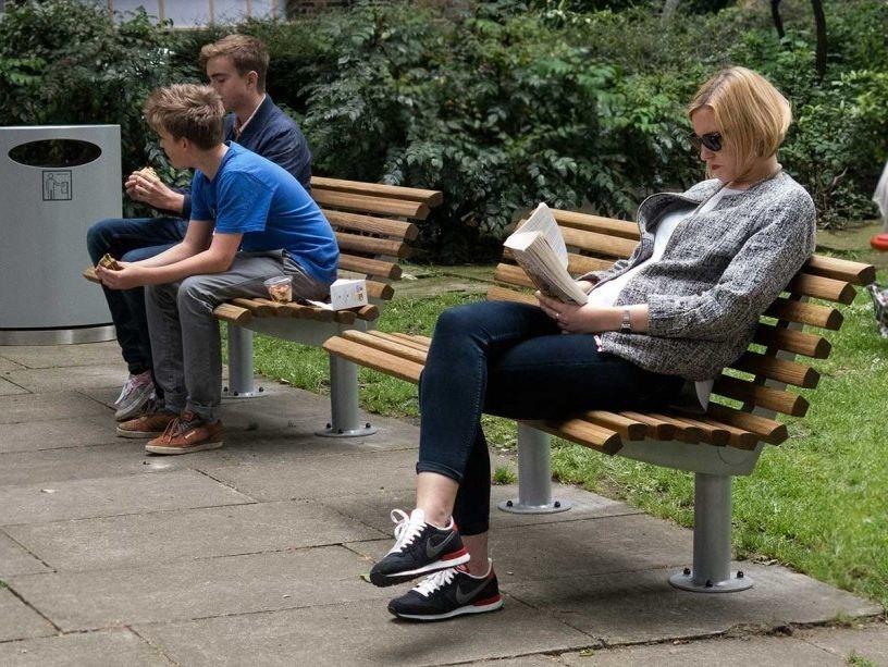 VESTRE Скамья из стали и дерева со спинкой Urban sun-id-1457898 - Вид №4