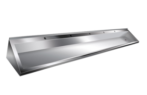 MF-19 (2800 мм) Раковина-желоб коллективная Public Steel