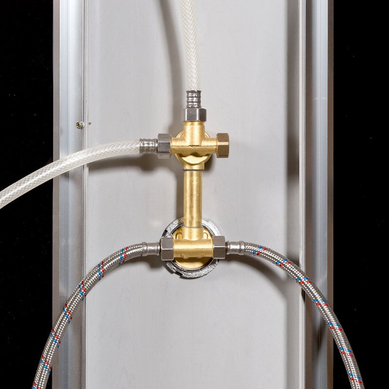 ЕМ1510 LED с гм. Душевая кабина DETO Серия EM BМ1590 N LED BLACK - Вид №24