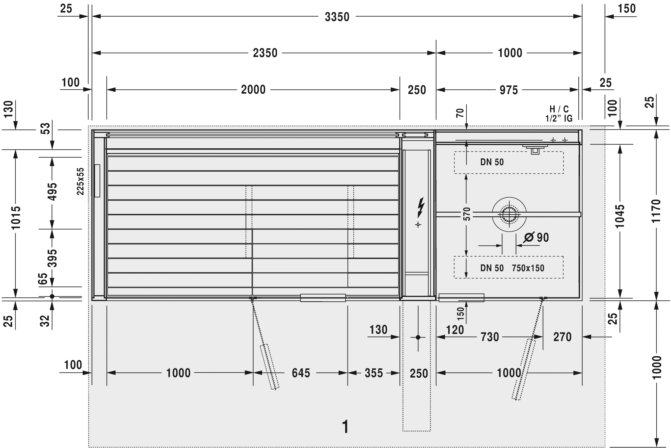 750713002011001 Сауна Inipi Ama, пристенный и угловой вариант Inipi #7507 3350 x 1170 x 2220 мм
Исполнение: американский орех (нат.шпон) Белый глянцевый декор Duravit  - Вид №4