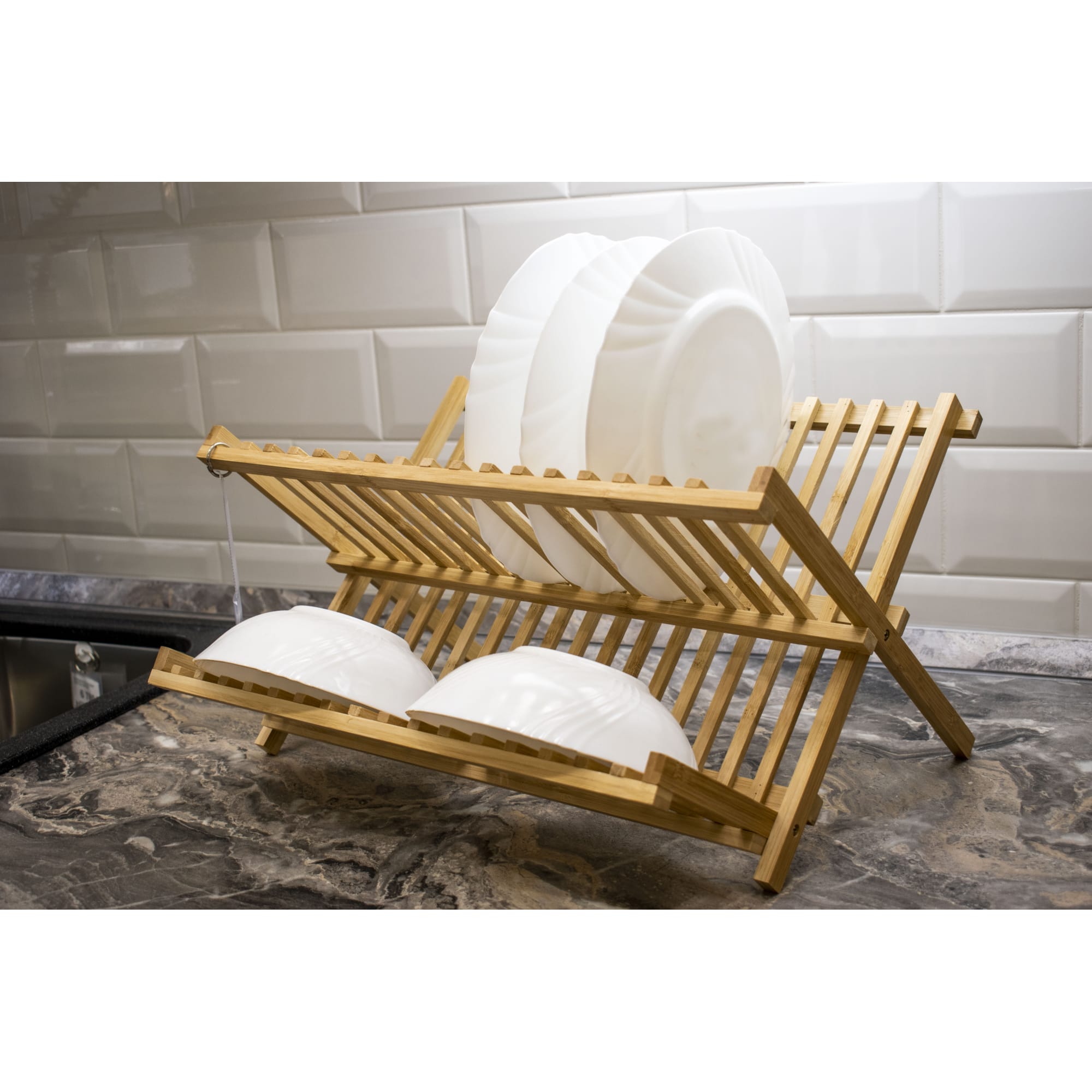 18581472 Сушилка для посуды BAO, 44.5x40x26 см, бамбук Santreyd  - Вид №6