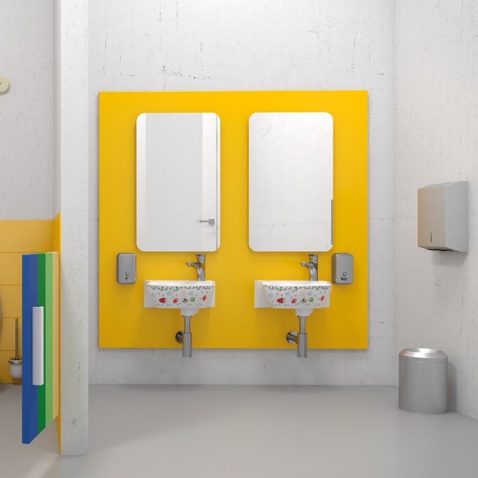 CK035-00CB00E-FF00 COCUK ДЕКОР Раковина 35 см детская CK035.000F0 Creavit  - Вид №2