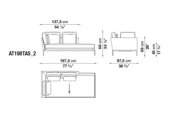 Кожаный диван B&B Italia Атолл ARCH-00112726 - Вид №49
