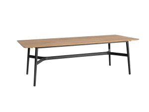 Стол из тикового дерева с металлическим каркасом