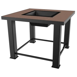 Очаг уличный FireTable 80x80x80 см сталь черный