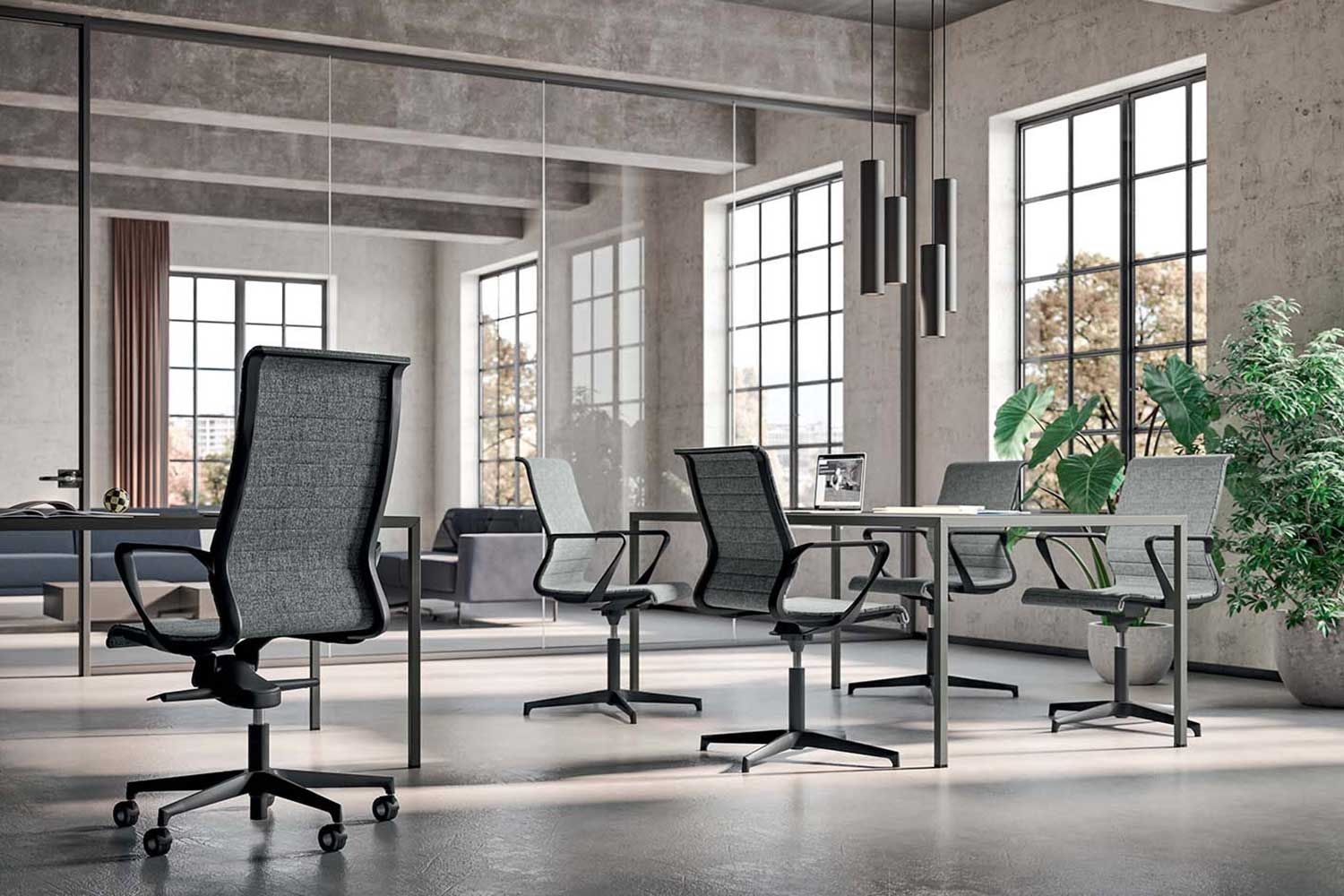 Регулируемое по высоте вращающееся офисное кресло Quadrifoglio Group дизайн-офис ARCH-00133312 - Вид №9