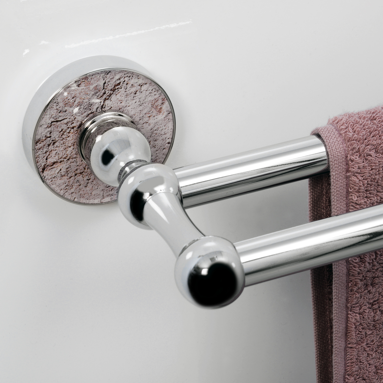 K-7740 Nau Штанга для полотенец двойная WasserKRAFT Nau K-7700 