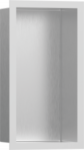 56094700 Ниша для индивидуальной стены XtraStoris из матовой нержавеющей стали с дизайнерской рамой 300/150/100 Hansgrohe