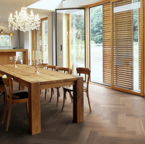 Паркет Ёлка Solidfloor New classic Св. Пол 1128549 Дуб Натур (Рельефная) 610х122 мм 1500200202 - Вид №22