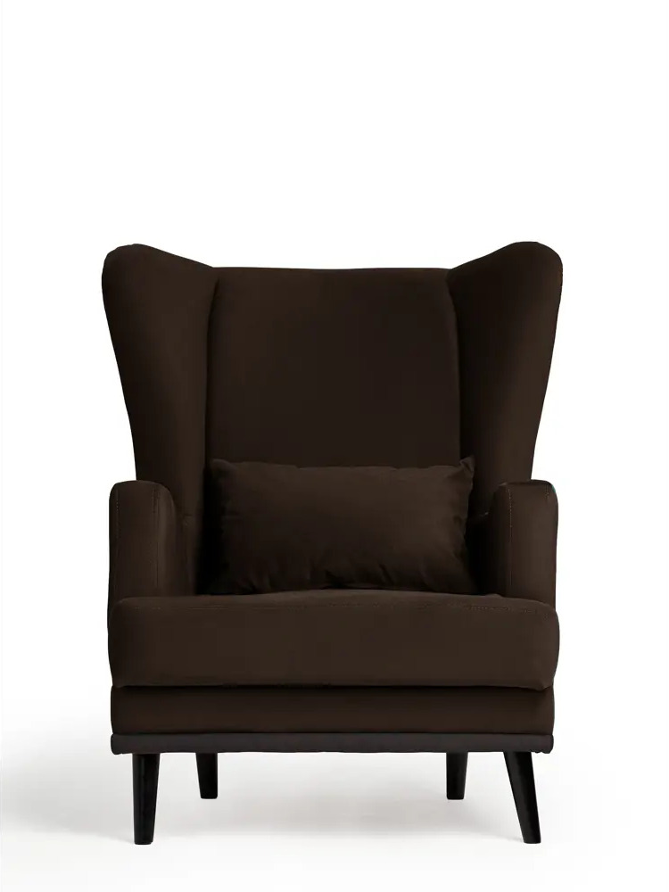 91368363 Кресло Диван не мебель Оскар Max 75x90x85 см велюр цвет коричневый STLM-1100875
