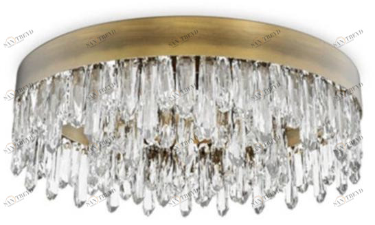 BRABBU Потолочный светильник из латуни с кристаллами Naicca sun-id-1408439