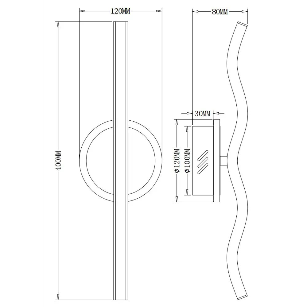 Светильник настенный светодиодный бра Supple FR6099WL-L28B цвет черный 89336180 STLM-2138665 Freya  - Вид №9