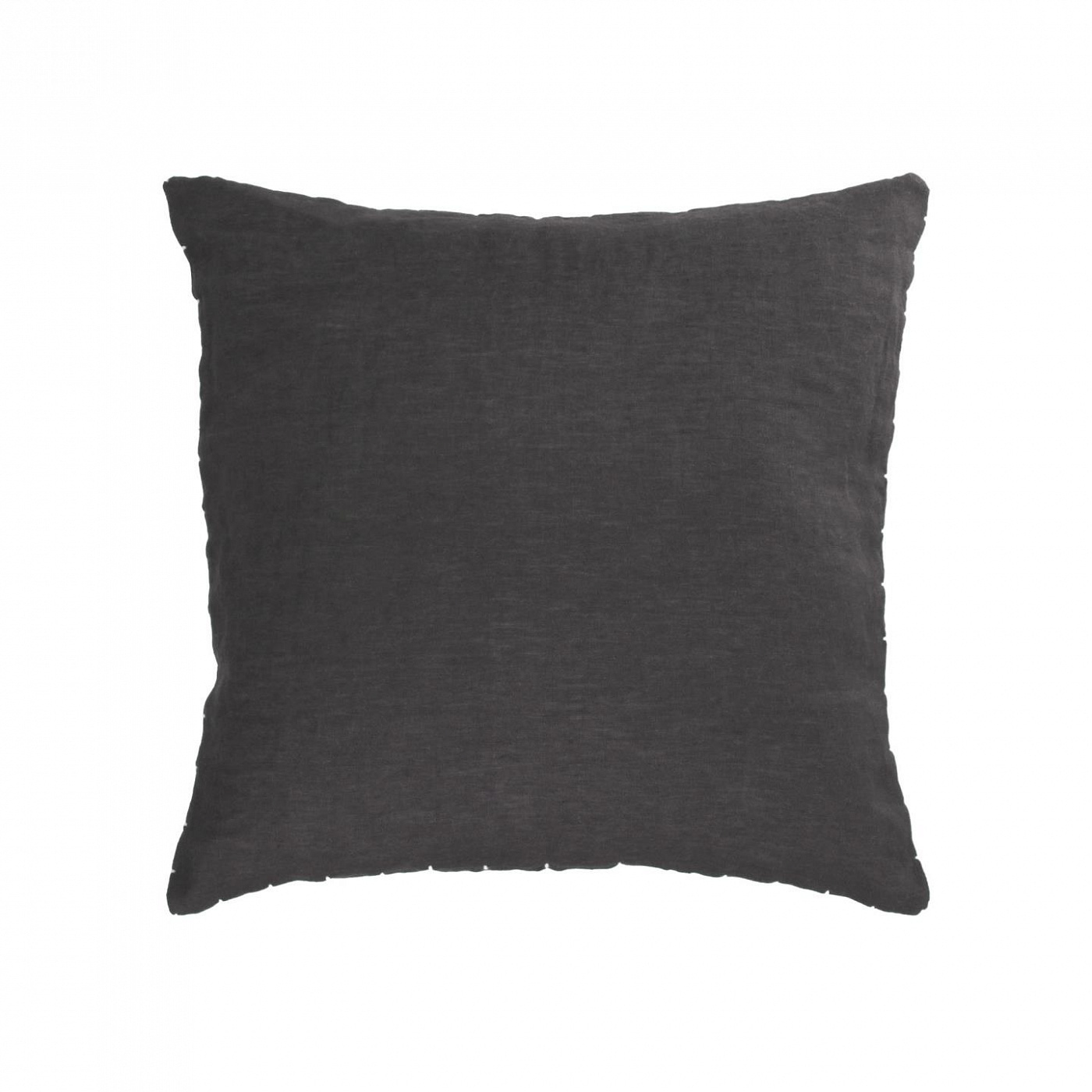 109436 Elmina 100% linen cushion cover in black 45 x 45 cm La Forma 