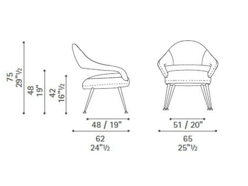Кресло с подлокотниками Poltrona Frau коллекция - диваны и кресла ARCH-00148137 - Вид №5