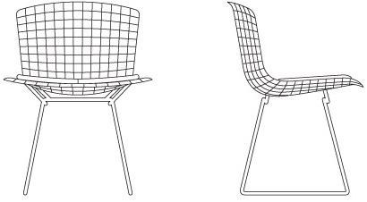KNOLL Стул из стали Bertoia sun-id-1419796 - Вид №3