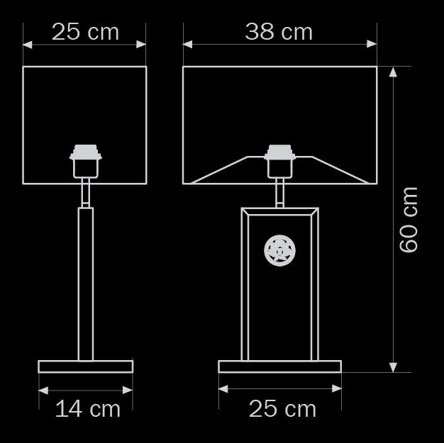 Настольная лампа Lightstar Faraone 870937 LIGHTSTAR ВАЗА 079883 Белый;черный  - Вид №1