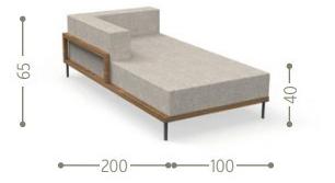 Talenti Садовый диван из модульной ткани Cleo teak sun-id-1418470 - Вид №14