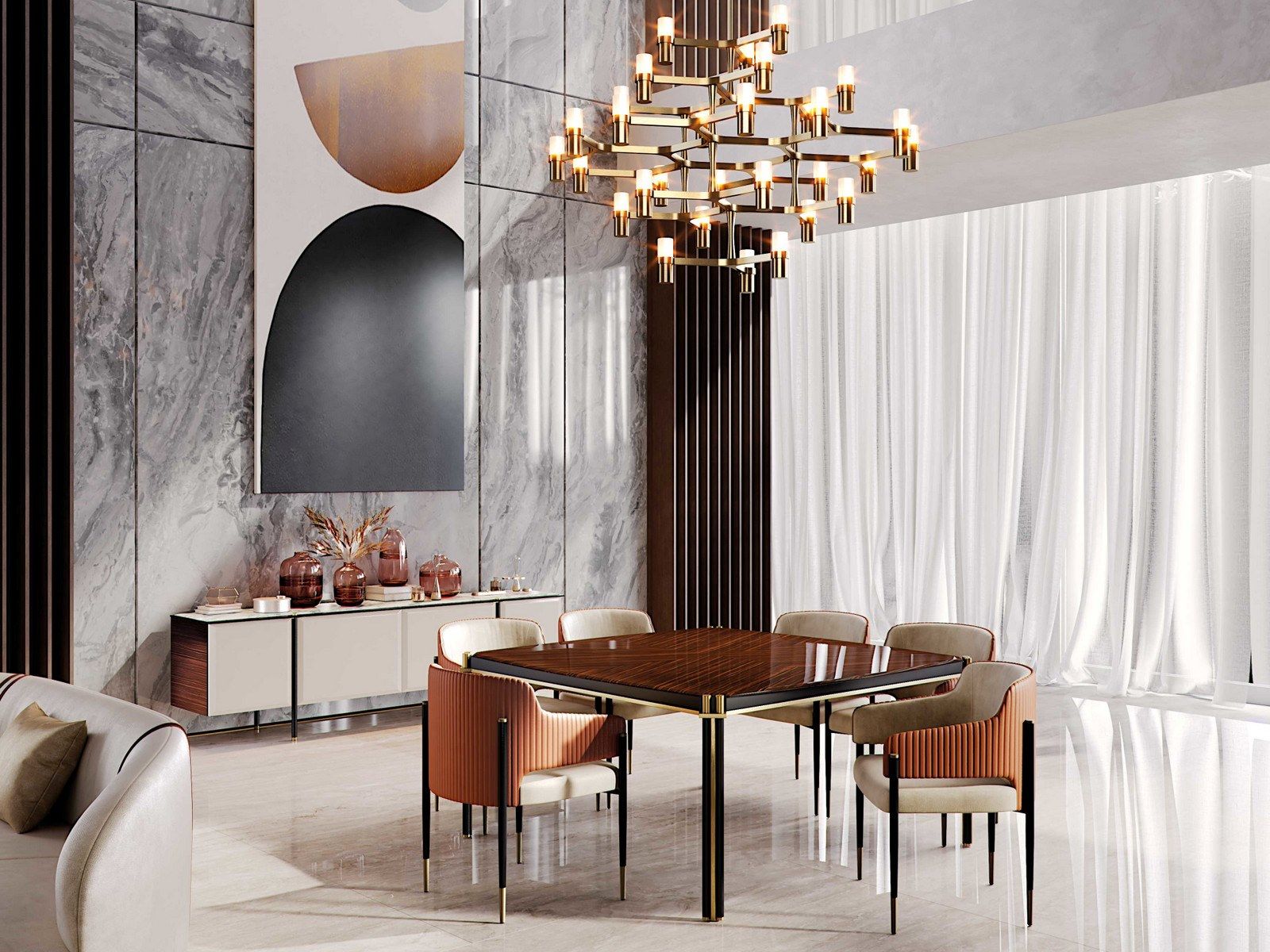 Деревянный квадратный стол для гостиной Capital Collection TUDOR ARCH-00141461 - Вид №4