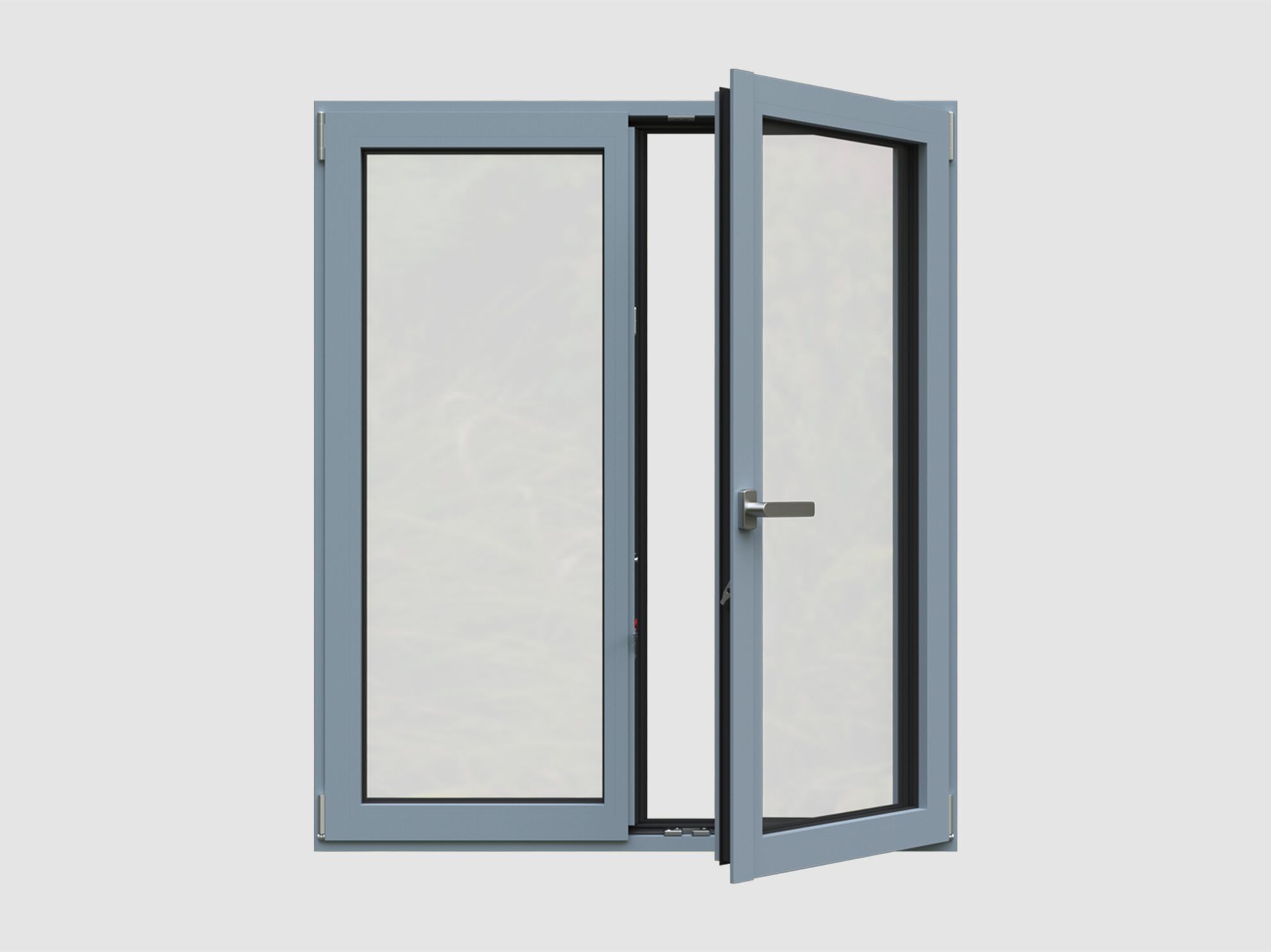 Алюминиевое створчатое окно QFORT Stars ARCH-00013152