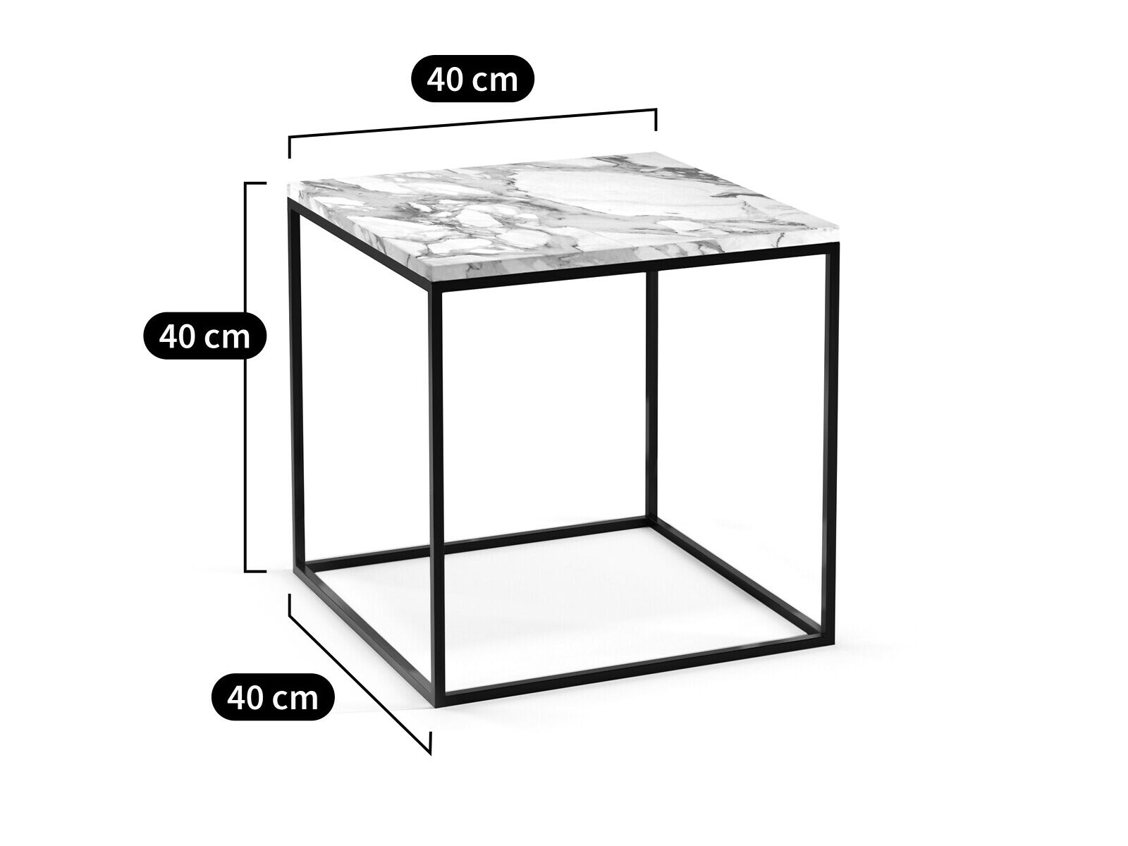 Квадратный мраморный журнальный столик AMPM махаут ARCH-00147524 - Вид №4