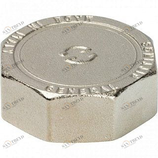 Заглушка ВР 1 1/2" никель STOUT SFT0027000112