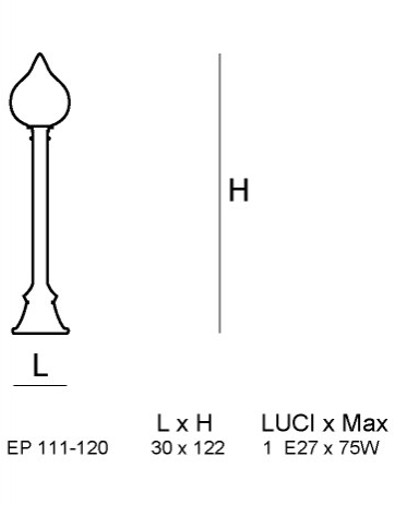 Siru Садовый светильник из муранского стекла Goccia sun-id-1417427 - Вид №1