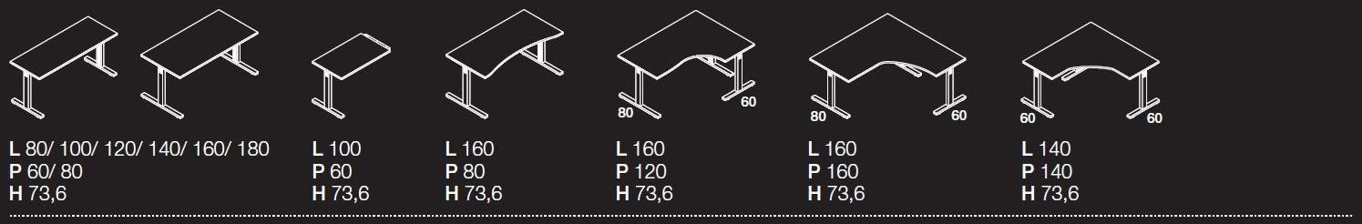 Las Mobili Модульный прямоугольный стол Oxi sun-id-1498445 - Вид №6