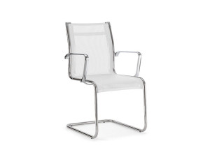 Сетчатый консольный стул с подлокотниками