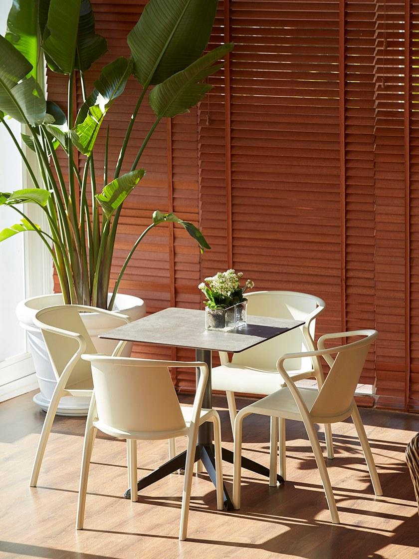 Ezpeleta Квадратный садовый стол из полипропилена и hpl Quatro Mhk-qufc - Вид №1