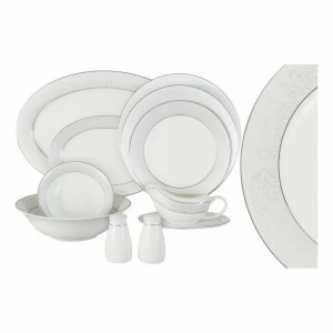Сервиз обеденный фарфоровый белый на 6 персон, 27 предметов "Мелисента" ANNA LAFARG EMILY МЕЛИСЕНТА 00-3946658 Белый