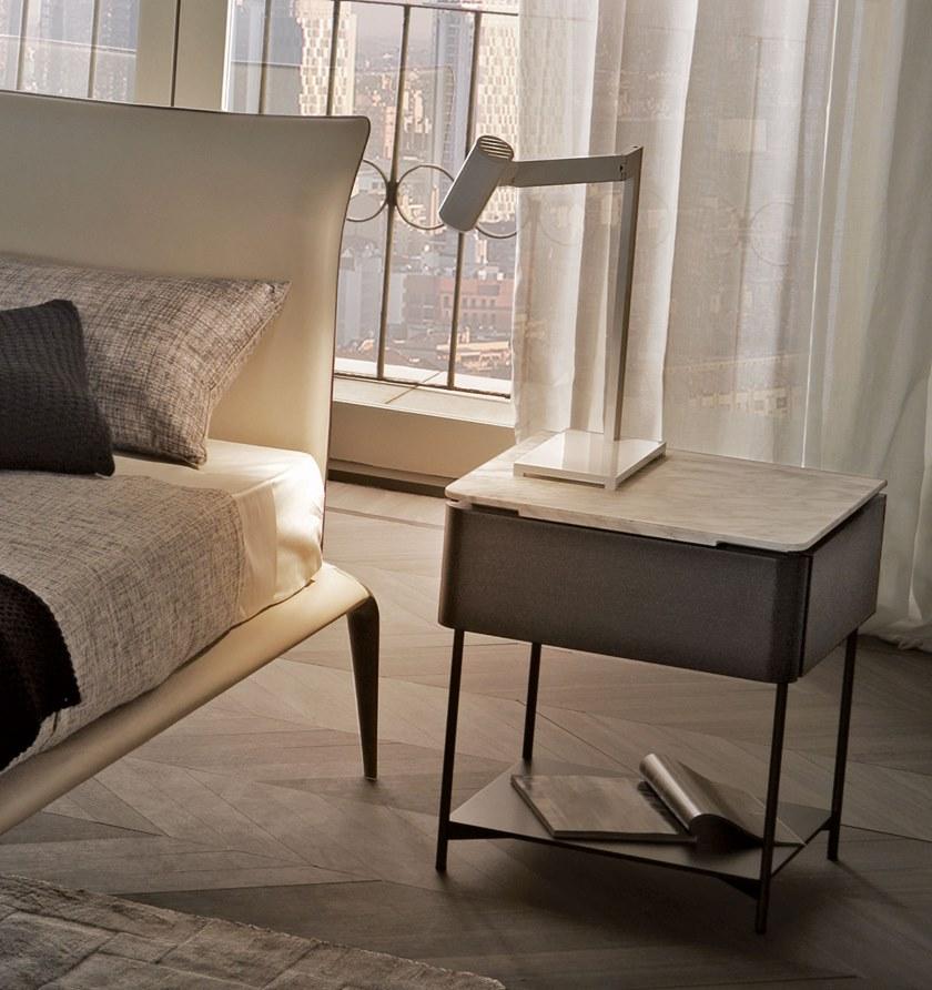 MisuraEmme Деревянная тумбочка с мраморной столешницей Misuraemme sun-id-1402870 - Вид №2