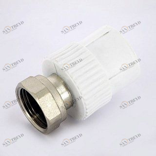 Муфта В с накидной гайкой PRO AQUA полипропиленовая 32х1" PA29018