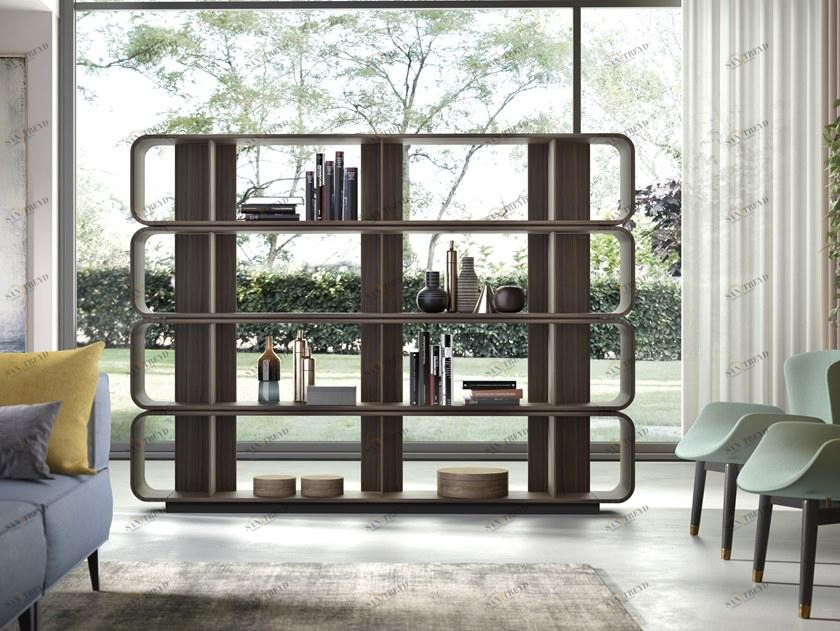 Barba design Открытый двухсторонний деревянный стеллаж Round up sun-id-1374759