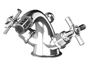 Смеситель для биде с одним отверстием для пола с отдельными розетками