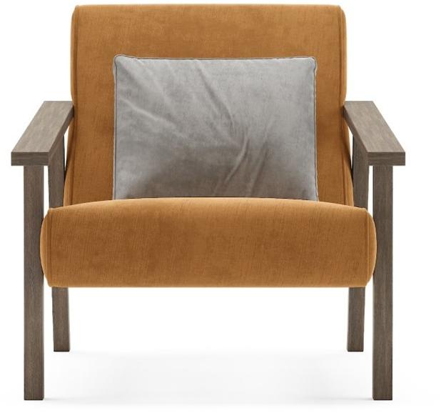 PRADDY Бархатное кресло с подлокотниками Dorsey Ml231 - Вид №1