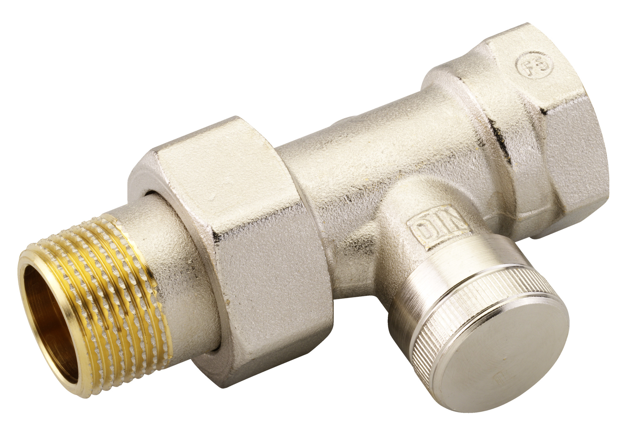 Danfoss Клапан RLV для бокового присоединения к радиатору RLV Клапан запорный Ду20, прямой 003L0146  - Вид №10
