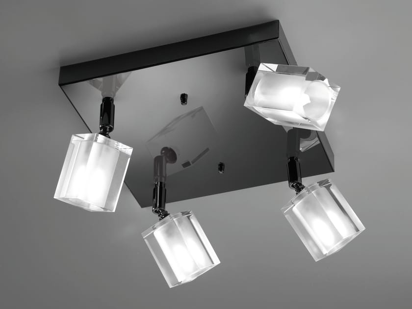Регулируемый светодиодный потолочный светильник из матового стекла Cremasco Illuminazione световые работы ARCH-00134016