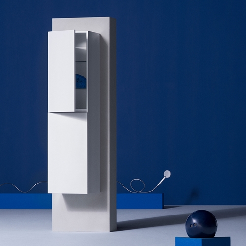 1390420 Высокий Шкаф Большой Софт Закрыть Белый Hafa  Белый  - Вид №2