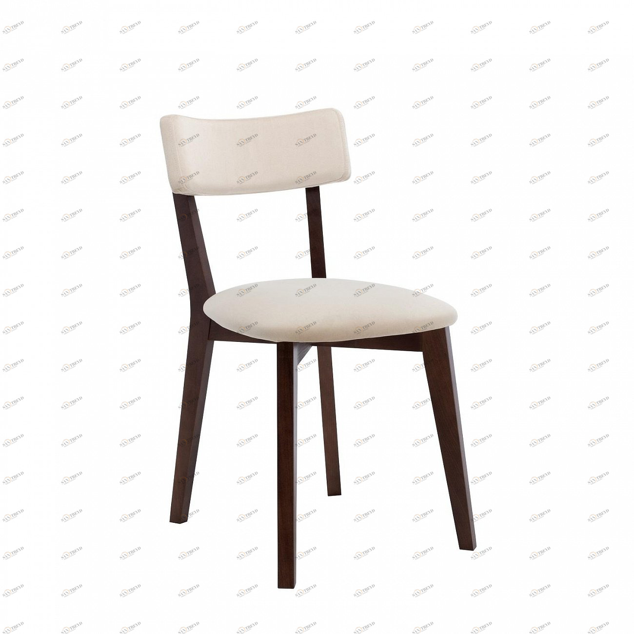 Стул мягкий со спинкой белый Leset "Чейз" IMPEX  00-3967237 Бежевый;коричневый 