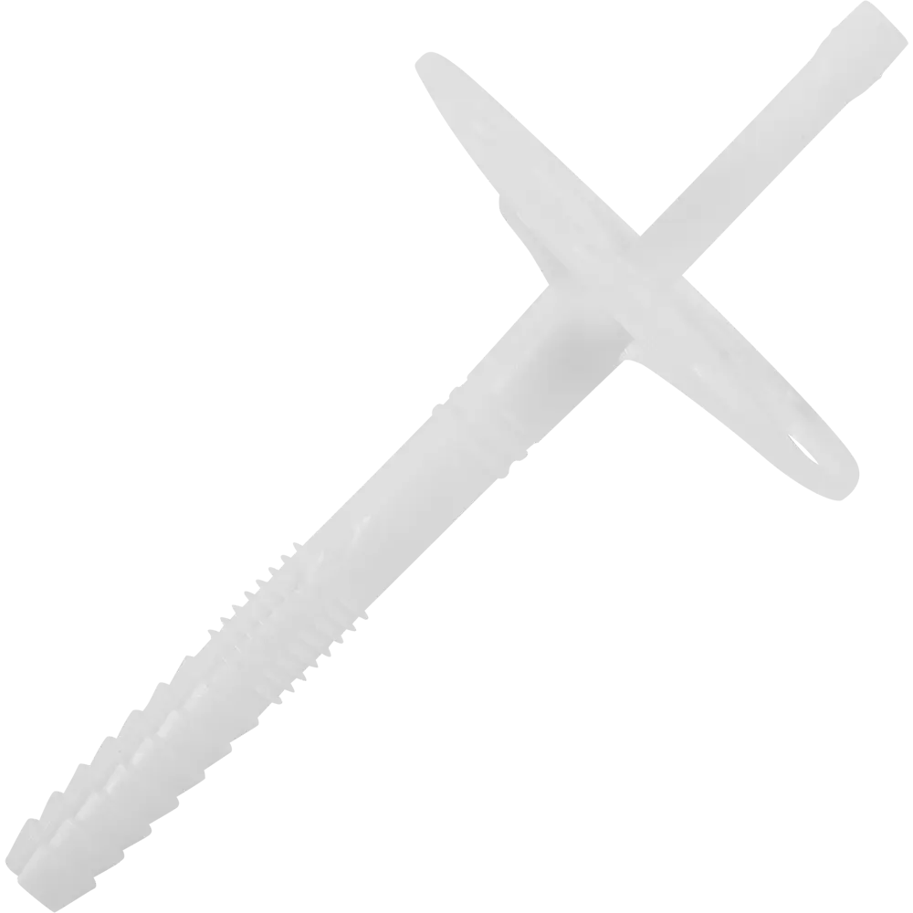 Дюбель для изоляции 10x90 мм с гвоздем полиэтилен/пластик цвет белый 250 шт OMAX STLM-2113131